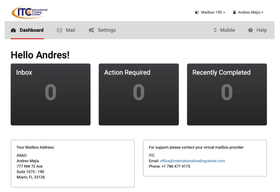 ITC Virtual Mailbox